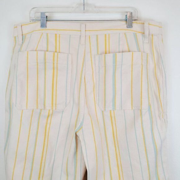 Madewell Emmett wide-leg crop in Stripe - Picture 6 of 9